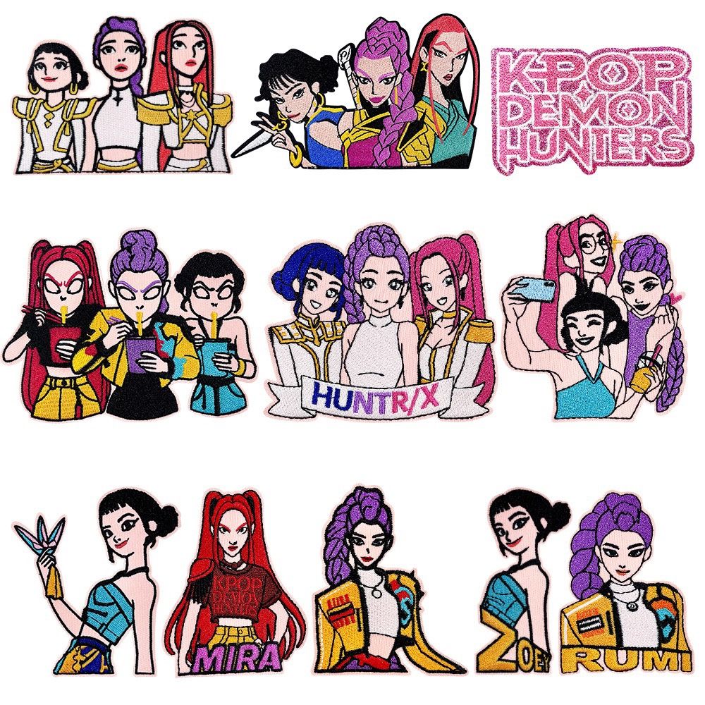 Kpop Demon Hunters Embroidered Iron On Patch