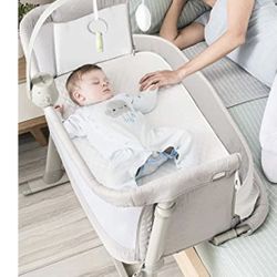 Baby Bassinet,RONBEI Bedside Sleeper Baby Bed Cribs,Baby Bed to Bed, Newborn Baby Crib,Adjustable Portable Bed for Infant/Baby Boy/Baby Girl 