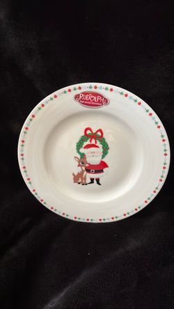 Rudolph the Red Nosed Reindeer 4 salad plates (Price is Firm)
