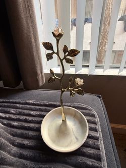 Ceramic Flower Jewelry Tray