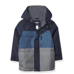 OshKosh B'Gosh Boys' Midweight Fleece Lined Windbreaker Jacket Sz 10 New! 
