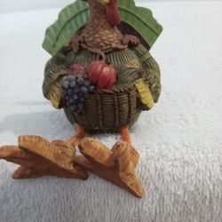 Resin Turkey Pilgrim Shelf Sitting Dangling Legs