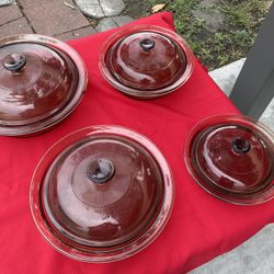 Cáserolas De Vidrio De Set De (  4  ) Piezas 