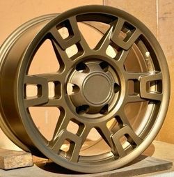 Toyota Tacoma 4 runner Matt bronze new 17x9 zero offset new trd Styie rims set