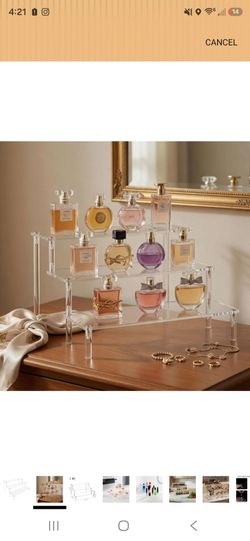 3 Tier Aryrlic Shelf For Cologne/Perfume NWT