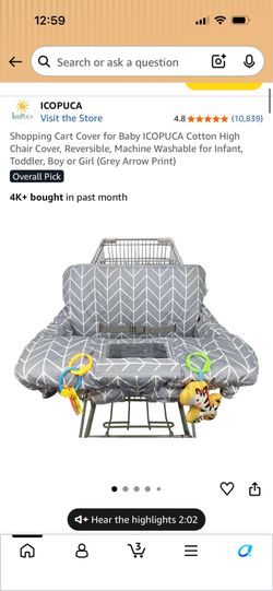 Cart cover for baby