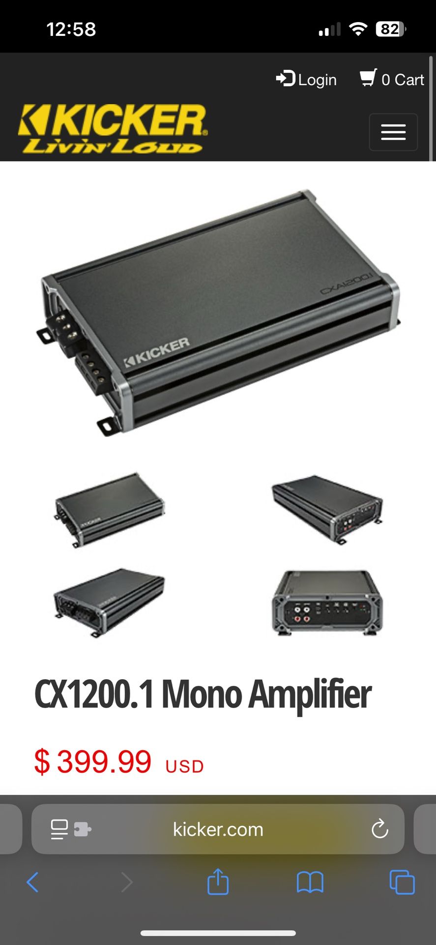 Kicker Mono Subwoofer Amplifier