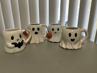 Halloween ghost mugs