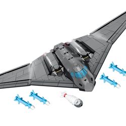 Kimi Angel B-2 Stealth Bomber Building Toys Airplane Building Blocks Set, Bomber Plane Model Kits Military Brick Toys Ideal Gift for Kids and Adults