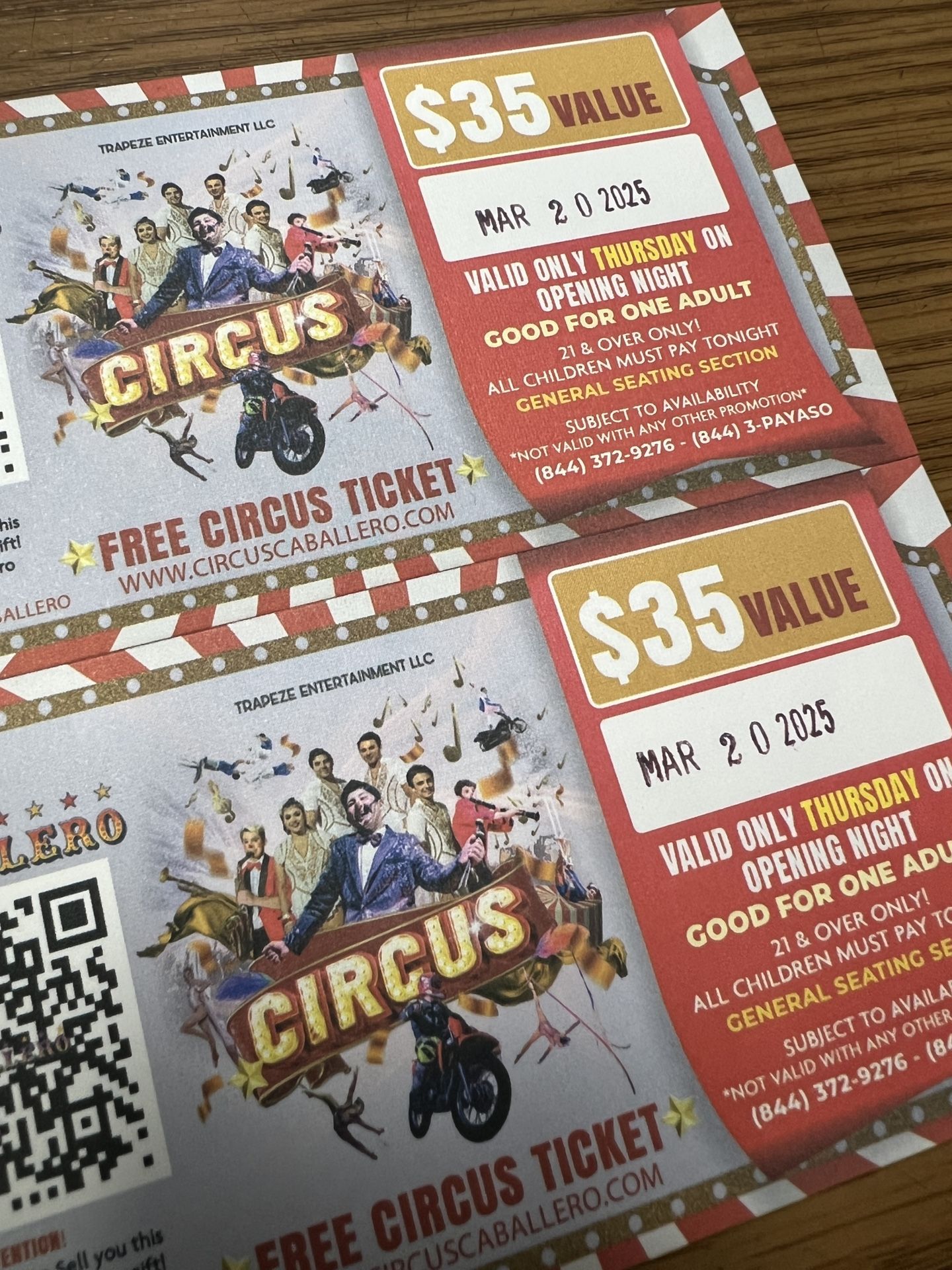 Circus Tickets