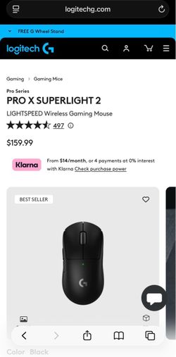 Logitech Pro x Superlight 2 (wireless mouse)