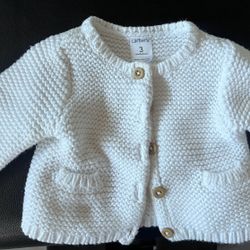 Carters 3month cardigan 