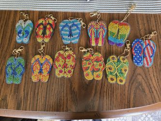 Diamond Dot Keychains