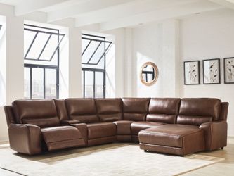 Silverbrooke Canyon 6-Piece Power Reclining Sectional with Chaise (Online Special Price)
