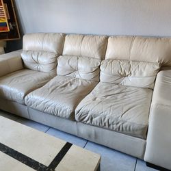 Leather Sofa Set With Tables