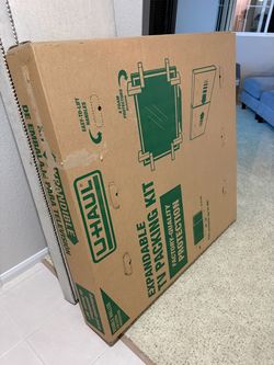 Tv uhaul box storage holds up to 86” tv size with foam corners only used once