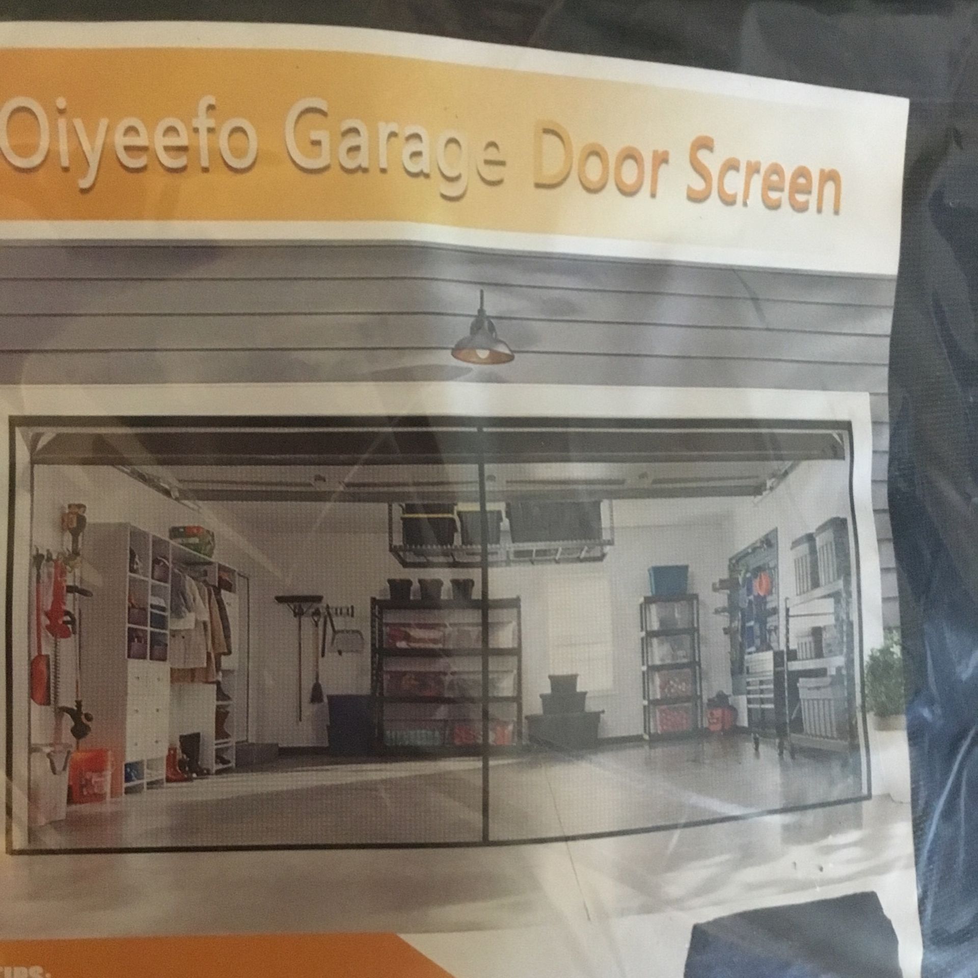 Brand New  In Package Garage Door Screen16x7 Double Door 