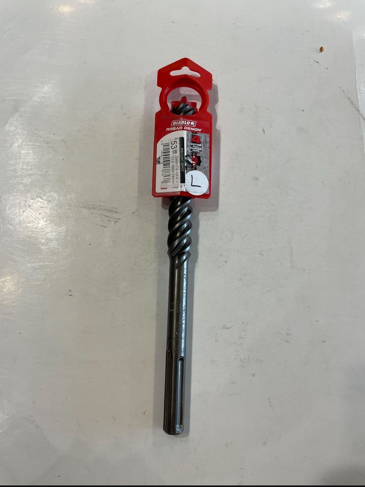 1 in. x 8 in. x 13 in. Rebar Demon SDS-Max 4-Cutter Full Carbide Head Hammer Drill Bit….DMAMX1210