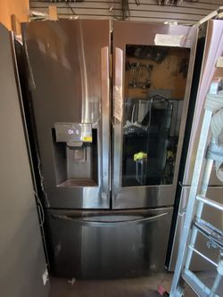 LG REFRIGERATOR FRENCH DOOR PLUS INSTAVIEW DOOR DARK GLASS ✅$699✅ FREE DELIVERY AND INSTALLATION