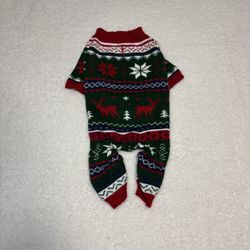 Embroider Pet Dog Ugly Christmas Sweater Full Body 