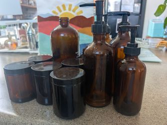 Amber Glass Containers