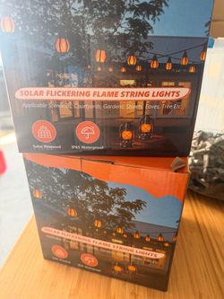 Black Flickering Flame Bistro String Lights – Indoor/Outdoor