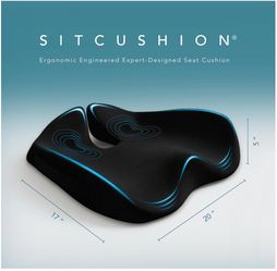 X Large Seat Cushions for Office Chairs, Tailbone Pain, Back Pain, Coccyx & Sciatica Pain Relief