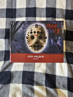 New Jason Voorhees Ceramic 8 Pen Holder