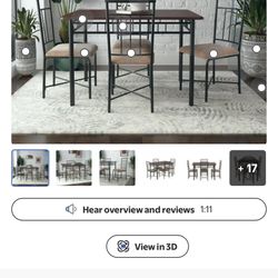 Dining Table With 4 Chairs