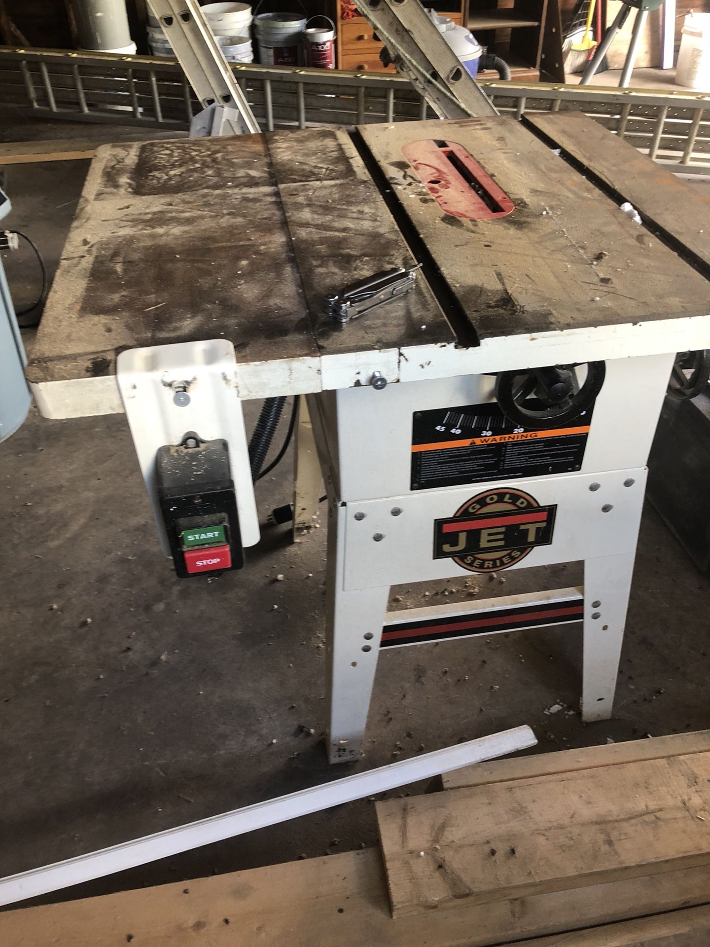 Jet JWTS10 Table Saw, 60 With Rolling Stand Roller, 48 OFF