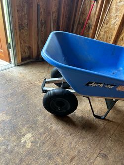 Jackson 6 ft.³ dual wheel wheelbarrow with new tires and rims