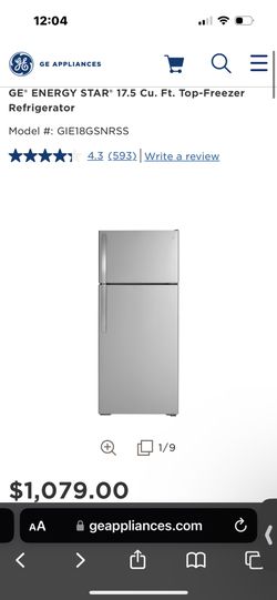 NEW GE® 17.5 Cu. Ft. Stainless Steel Refrigerator