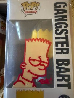 Tone Rodriguez custom signed Funko Gangster Bart