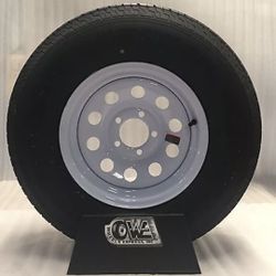 14" BOAT TRAILER UTILITY WHITE MOD WHEEL TIRE ST215/75R14 RADIAL
