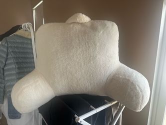 Fluffy Bed Rest Pillow with arms and top handle