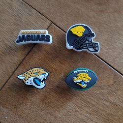 Lot Of 4 Jacksonville Jaguars Shoe Charms 
