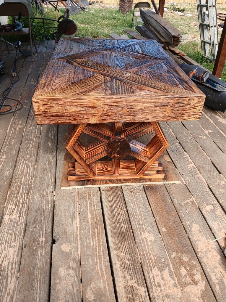 newly made coffee table