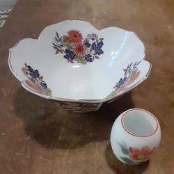 Flower Japanese Art Display Bowl Decorative Madenin Japan Sauki Drink Shot glass