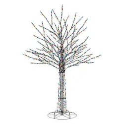 8 ft. LED Pre-Lit Bare Branch Multi Color Holiday Tree Yard/Home Deco
