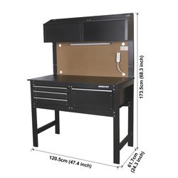 Workbench With Cabinet 