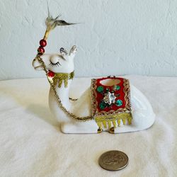 1960’s Rare Holt Howard Christmas Camel candle holders Sticker and stamped