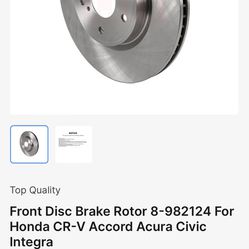 Front Disk Rotors For 2018-2021 Honda Accord
