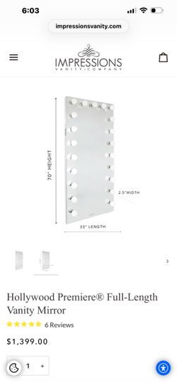 Vanity impressions mirror