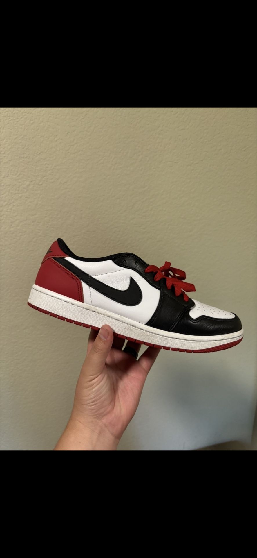 Jordan Retro 1 Low Bred Toe
