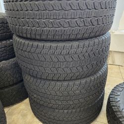 (4) 305/55r22 Goodyear A/T Tires 305 55 22 Inch AT 10-PLY LT E RATED 35 INCH