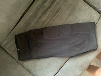Black Athletic Leggings with Side Pocket