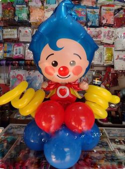 Plim Plim Clown Balloon Centerpiece