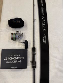 Shimano OCEA Jigger 2000NRHG paired with Phenix TITAN Slow Pitch TJX68MH 25-55#
