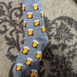 Adult Beer Socks Gray 