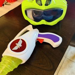 Electronic Ray Gun & Alien Headset 